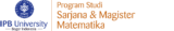 Program Sarjana dan Magister Matematika IPB